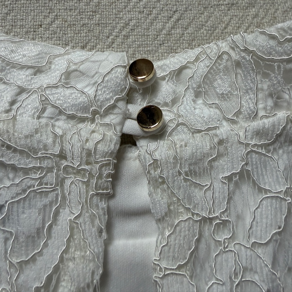 NEW Julia Jordan White Lace Mock Neck Easter Sunday Dress 16 - Picture 12 of 12